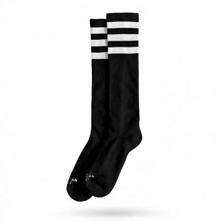 AMERICAN SOCKS - BACK IN BLACK - KNEE HIGH- TAILLE UNIQUE