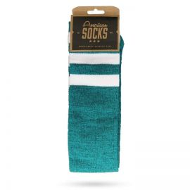 AMERICAN SOCKS - TURQUOISE NOISE - KNEE HIGH - TAILLE UNIQUE