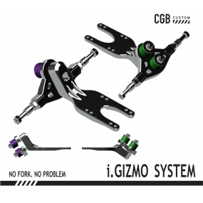 New CGB i-Gizmo integrated truck/bracket Silver/Black