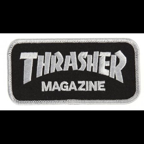 THRASHER PATCH - MAGAZINE LOGO - NOIR/BLANC